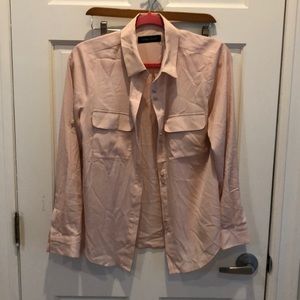Pink silky blouse